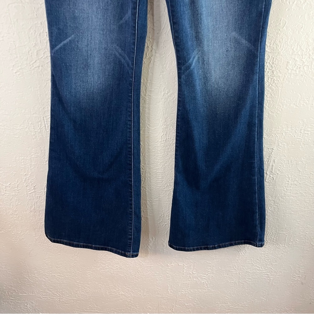 Judy Blue Louisa High Rise Flare Jeans in Dark Blue Wash - Picture 8 of 12